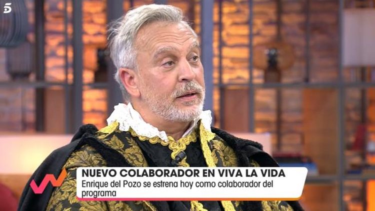 Enrique del Pozo reaparece en televisión como colaborador de 'Viva la vida' | Foto: Telecinco.es