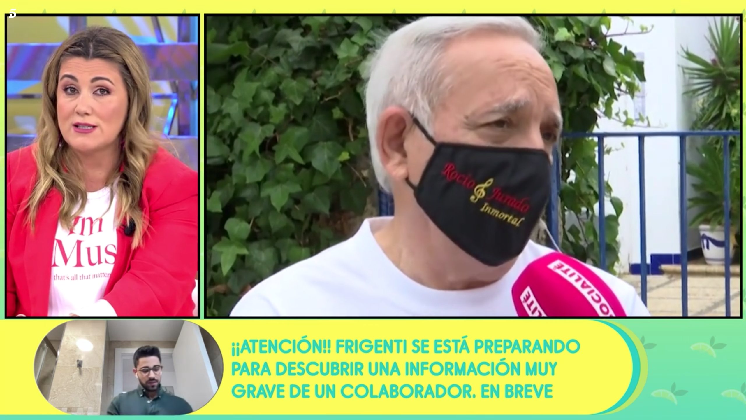 Carlota Corredera responde siendo crítica a las palabras de José Antonio | Foto: Telecinco.es