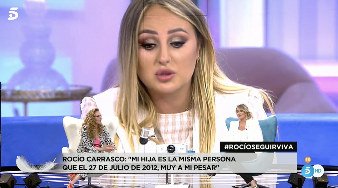 Rocío Carrasco no puede ver a su hija Rocío Flores en televisión | Foto: Telecinco.es