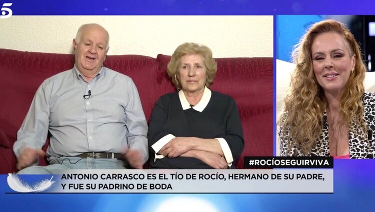 Rocío Carrasco, emocionada al escuchar a sus tíos | Foto: telecinco.es