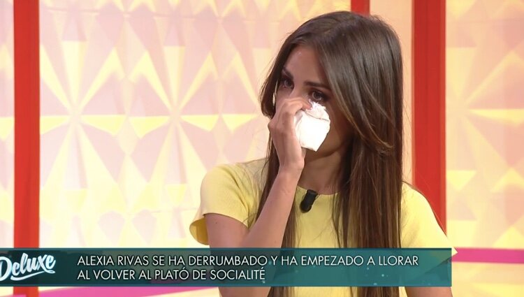 Alexia Rivas no puede contener las lágrimas | Foto: telecinco.es