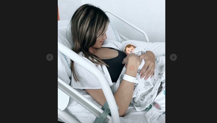 Primera foto de Marina con su bebé | Instagram