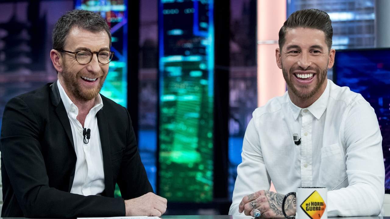 Pablo Motos y Sergio Ramos en 'El Hormiguero'/ Foto: Antena 3