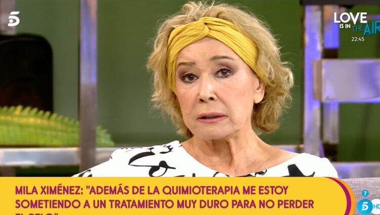 Mila Ximénez en su última intervención en 'Sálvame' | Foto: telecinco.es
