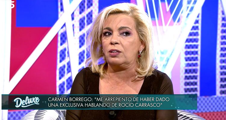 Carmen Borrego en su entrevista en el Deluxe
