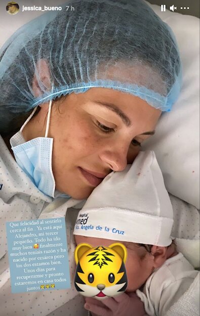 Jessica Bueno anuncia el nacimiento de su tercer hijo/ Foto: Instagram