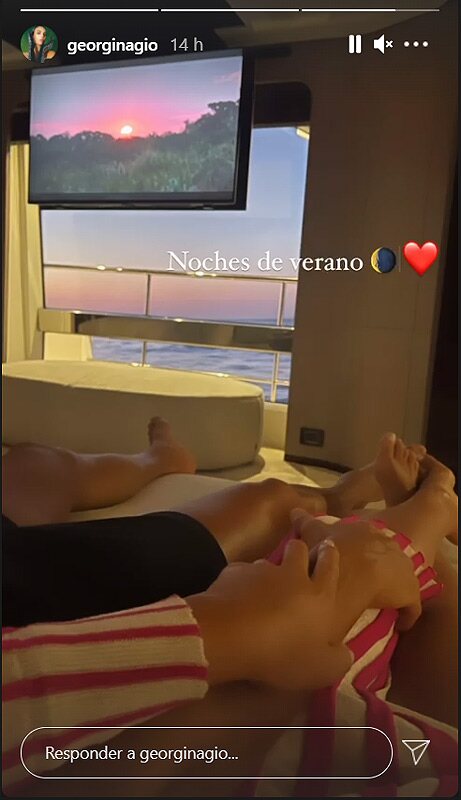 Georgina Rodríguez con Cristiano Ronaldo/ Foto: Instagram