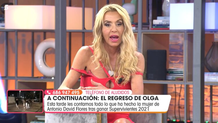 Valeria Marini habla en 'Viva la vida' sobre su relación con Olga Moreno | Foto: Telecinco.es