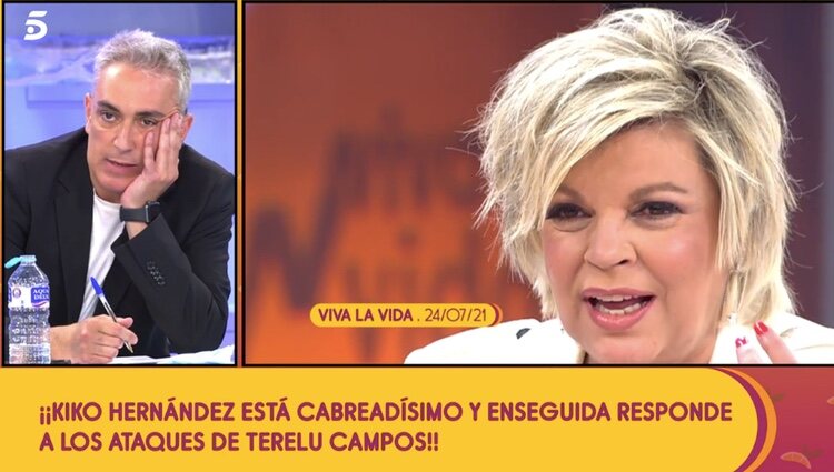 Kiko Hernández escucha a Terelu | Foto: telecinco.es