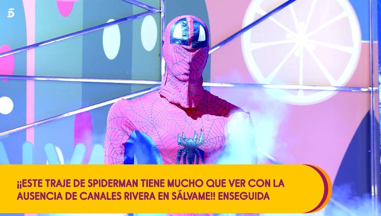 El disfraz de 'Spiderman' por el que fue despedido José Antonio Canales en 'Sálvame' | Foto: Telecinco.es