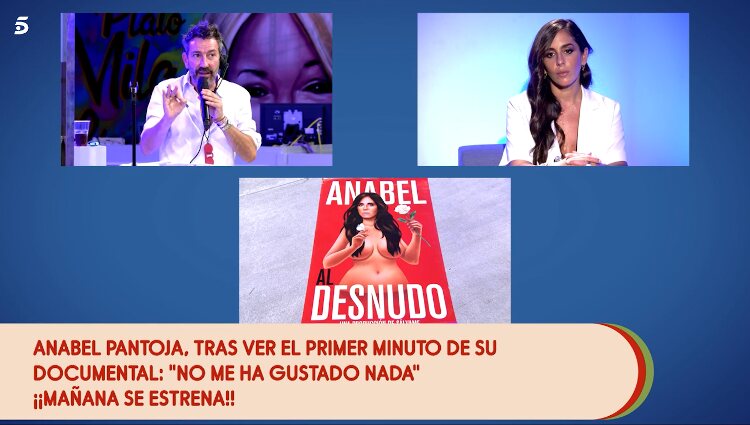 Anabel Pantoja, muy tocada tras ver el primer minuto de su domunetal 'Anabel al desnudo' | Foto: Telecinco.es