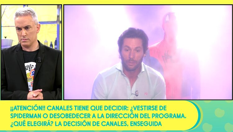 Canales Rivera en la sala vip de 'Sálvame' | Foto: Telecinco.es