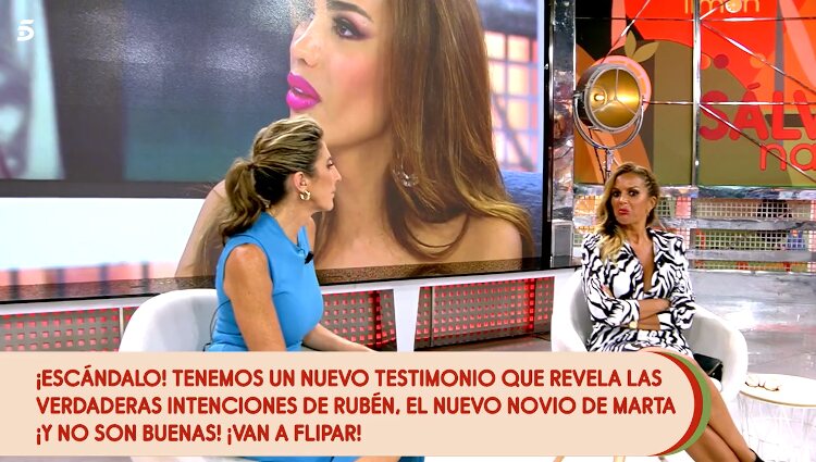 Paz Padilla revela a Marta Lopez el nuevo testimonio que asegura haber tenido contacto con su novio en redes sociales | Foto: Telecinco.es