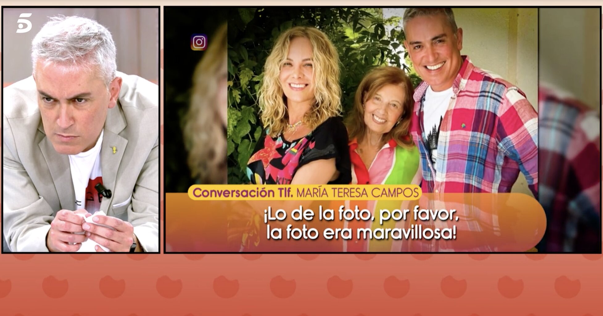 María Teresa Campos no cree que Kiko Hernández haya dicho algo ofensivo de su familia | Foto: Telecinco.es