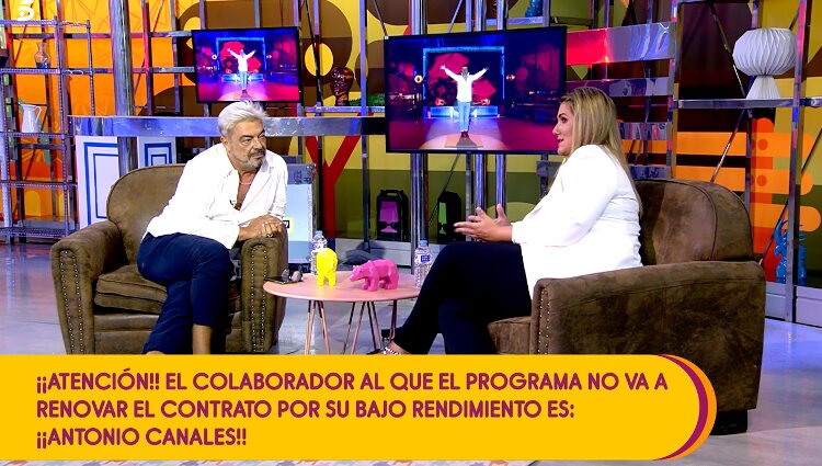 Antonio Canales se enfrenta cara a cara con la presentadora de 'Sálvame', Carlota Corredera | Foto: Telecinco.es
