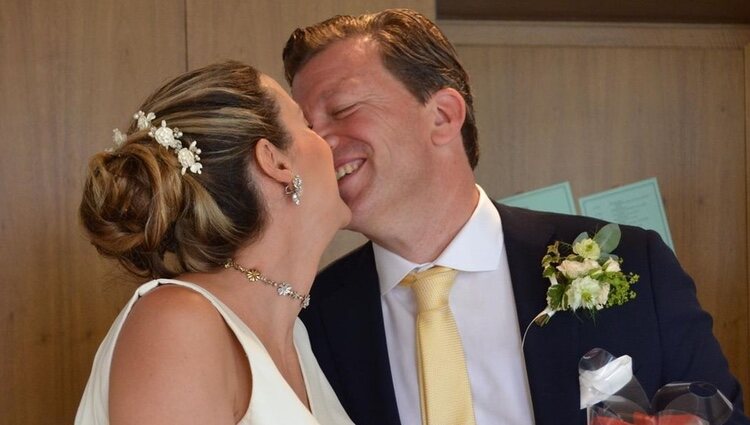 Tessy de Luxemburgo y Frank Floessel en su boda | Instagram
