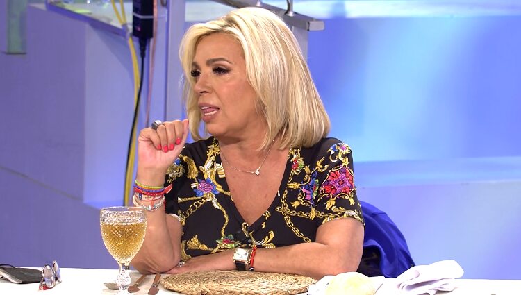 Carmen Borrego como comensal de 'La última cena' habla sobre su futuro en 'Sálvame' | Foto: Telecinco.es