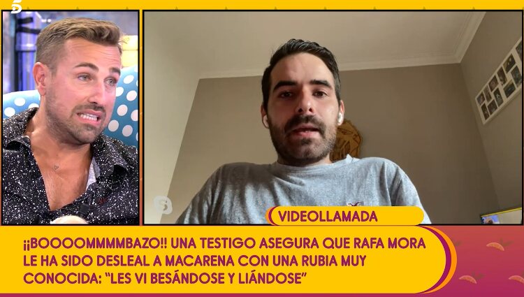 Un testigo asegura que Rafa Mora ha sido infiel a Macarena Millán | Foto: Telecinco.es