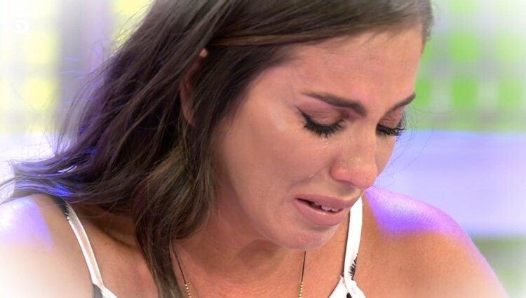Anabel Pantoja no puede contener las lágrimas | Foto: telecinco.es
