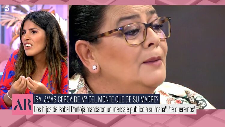 Isa Pantoja cuenta la última escena en que vio a María del Monte hasta casi diez años después | Foto: Telecinco.es