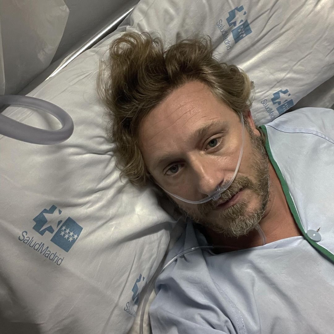 Juan Peña, ingresado en el hospital/ Foto: Instagram