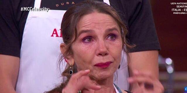 Victoria Abril llorando en 'Masterchef Celebrity 6'/ Foto: La 1