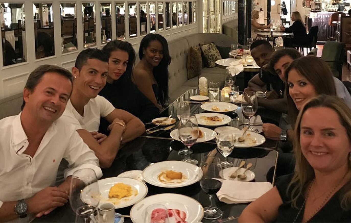 Cristiano Ronaldo, José Semedo, sus parejas y otras amistades/ Foto: Instagram