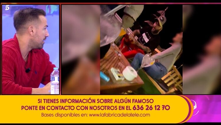 Rafa Mora explicando la versión de Kiko Rivera / Telecinco.es