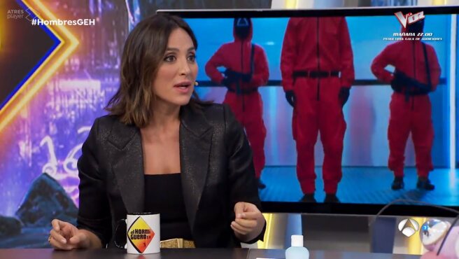 Tamara Falcó hablando de 'El juego dle calamar'/ Foto: Antena 3