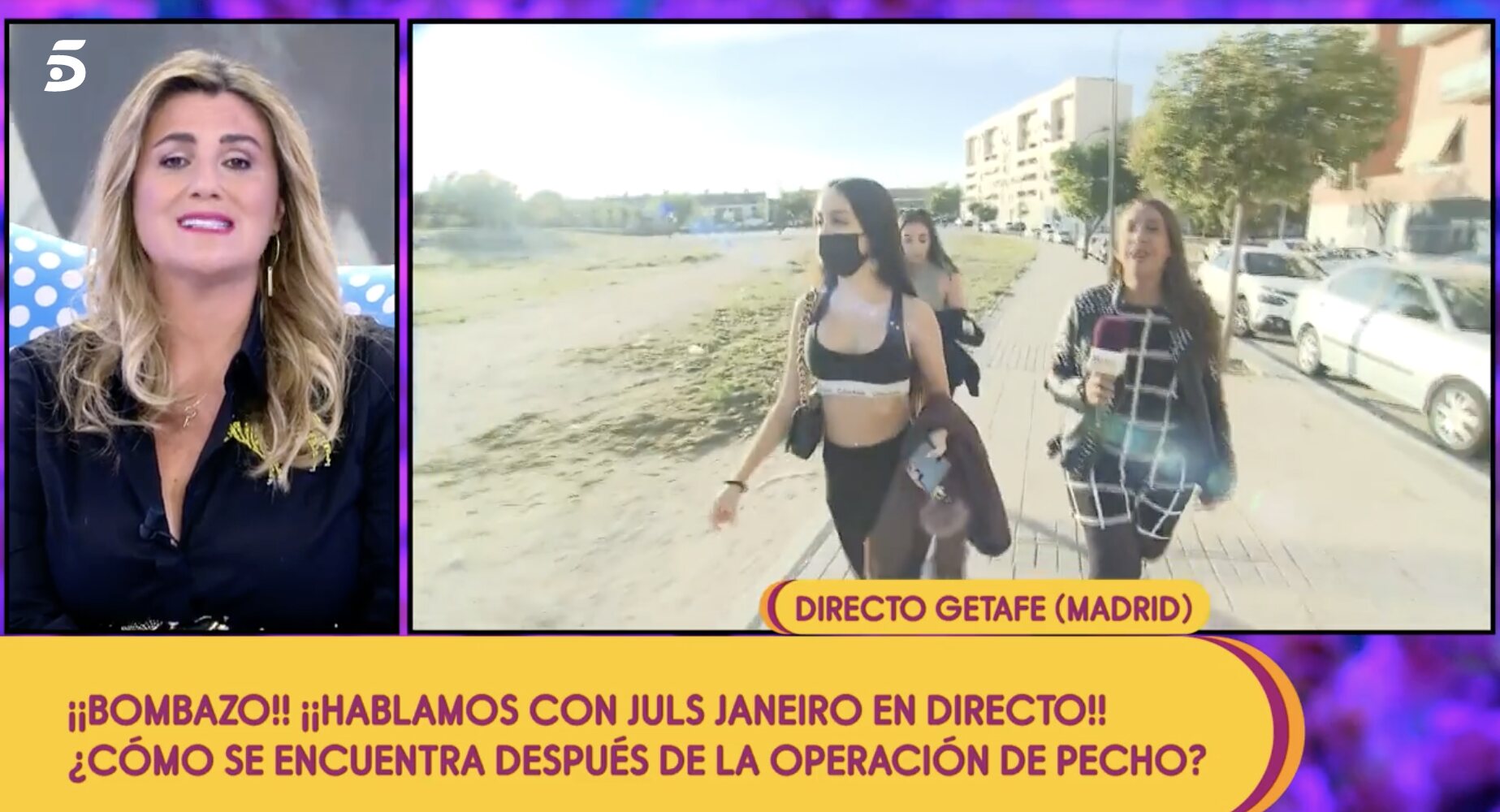 Carlota Corredera, molesta con las palabras de Julia Janeiro contra 'Sálvame' sobre el feminismo | Foto: Telecinco.es