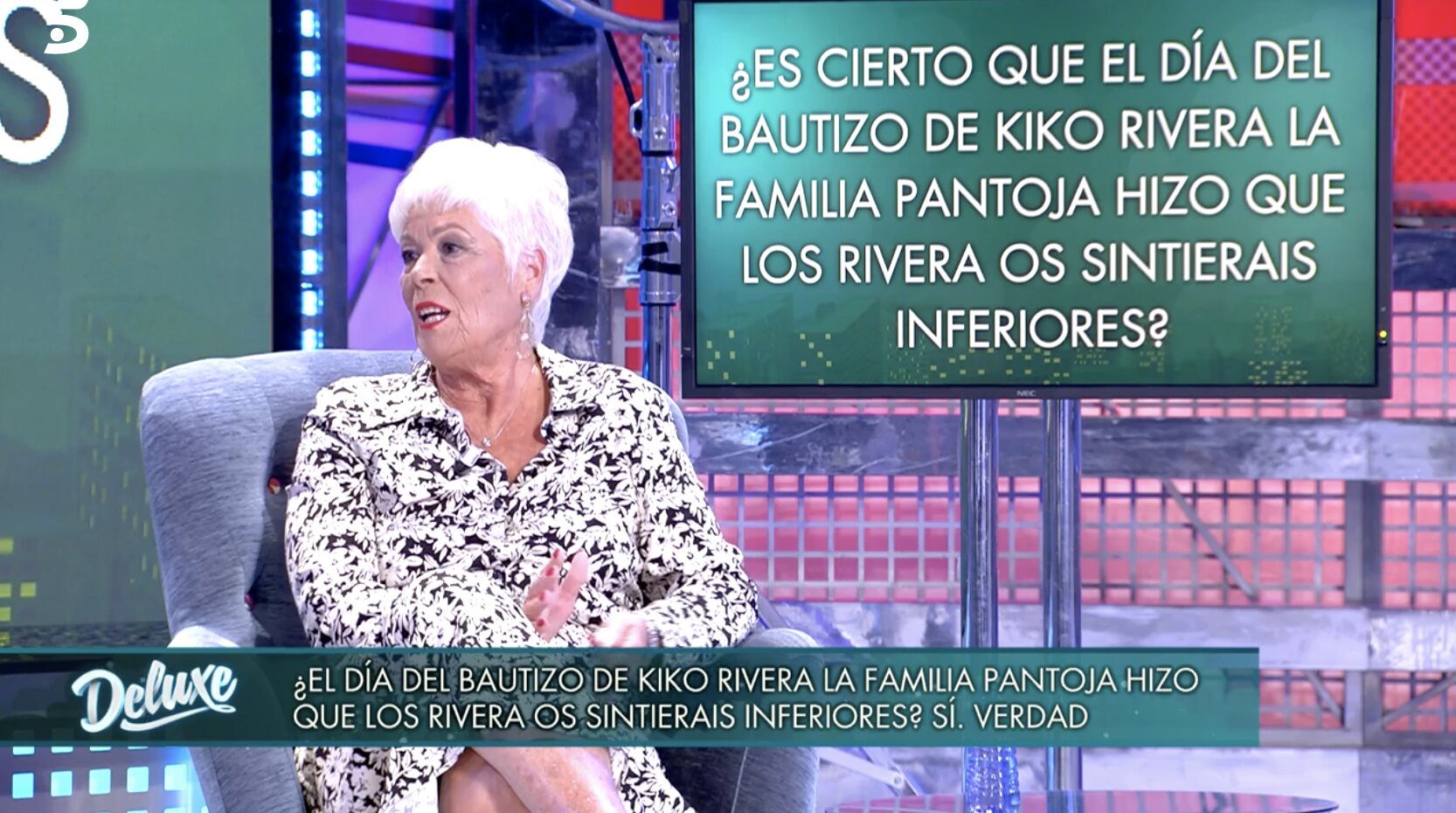 Teresa Rivera sufrió un desplante por parte de la Pantoja en Cantora en el bautizo de Kiko | Foto: Telecinco.es
