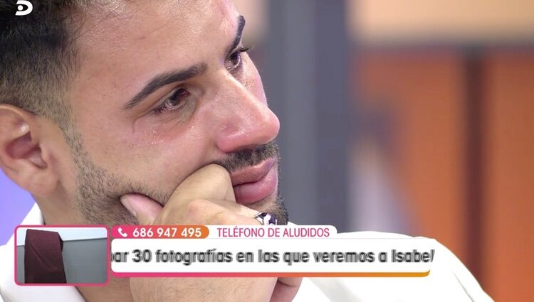Asraf Beno con lágrimas en los ojos | Foto: telecinco.es