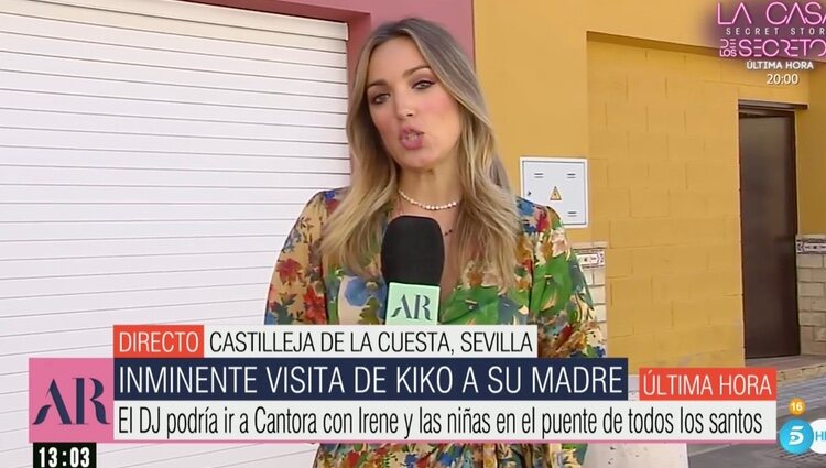 Marta Riesco tras la lectura de su comunicado | Foto: telecinco.es