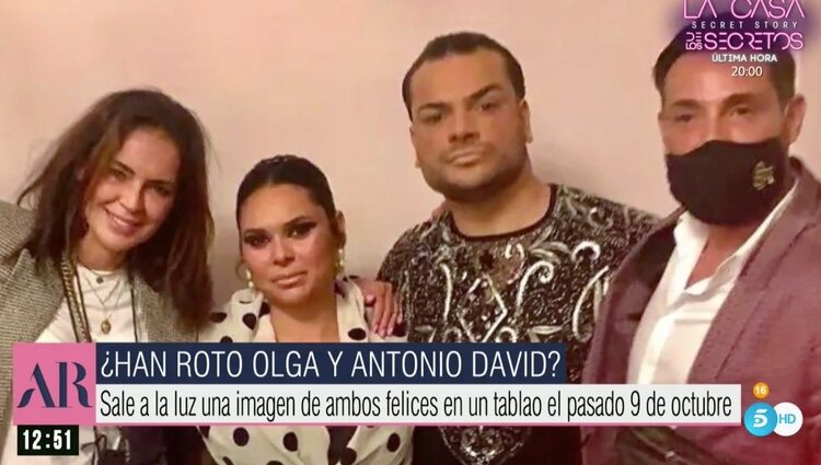 Antonio David y Olga tras anunciarse su ruptura | Foto: telecinco.es