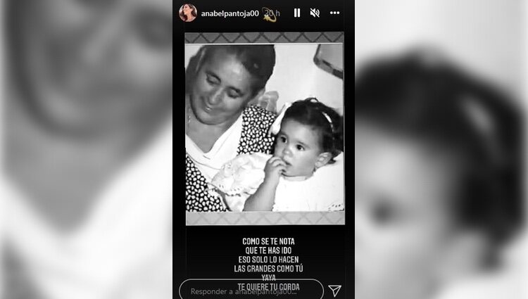 Anabel Pantoja recordando a su abuela / Instagram