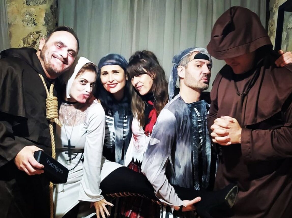 Algunos cantantes de 'OT 1' disfrazados de Halloween/ Foto: Instagram