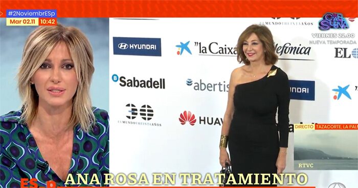 Susanna Griso envía su apoyo a Ana Rosa Quintana desde su programa/ Foto: Antena 3