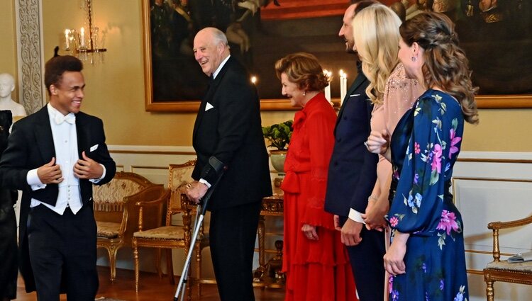 La Familia Real saluda al deportista Sofus Heggemsnes