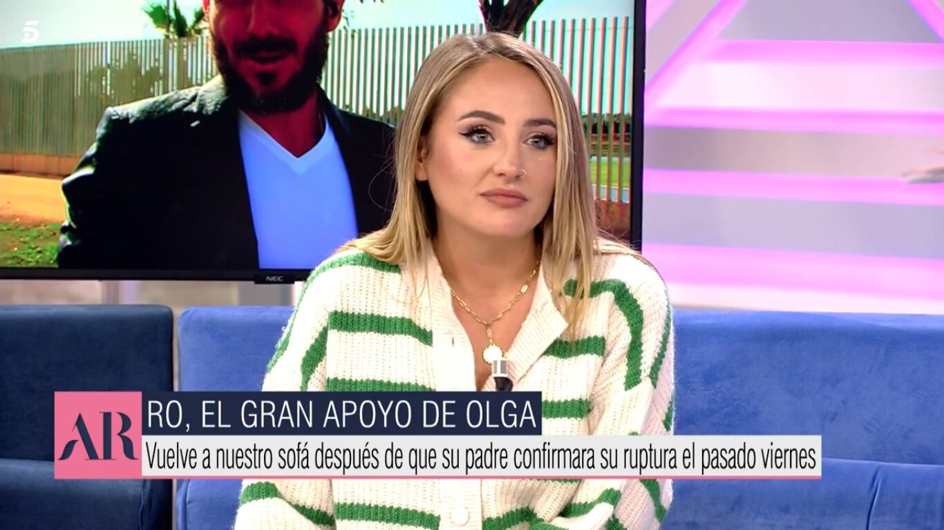 Rocío Flores hablando de cómo están Olga y su padre / Telecinco.es