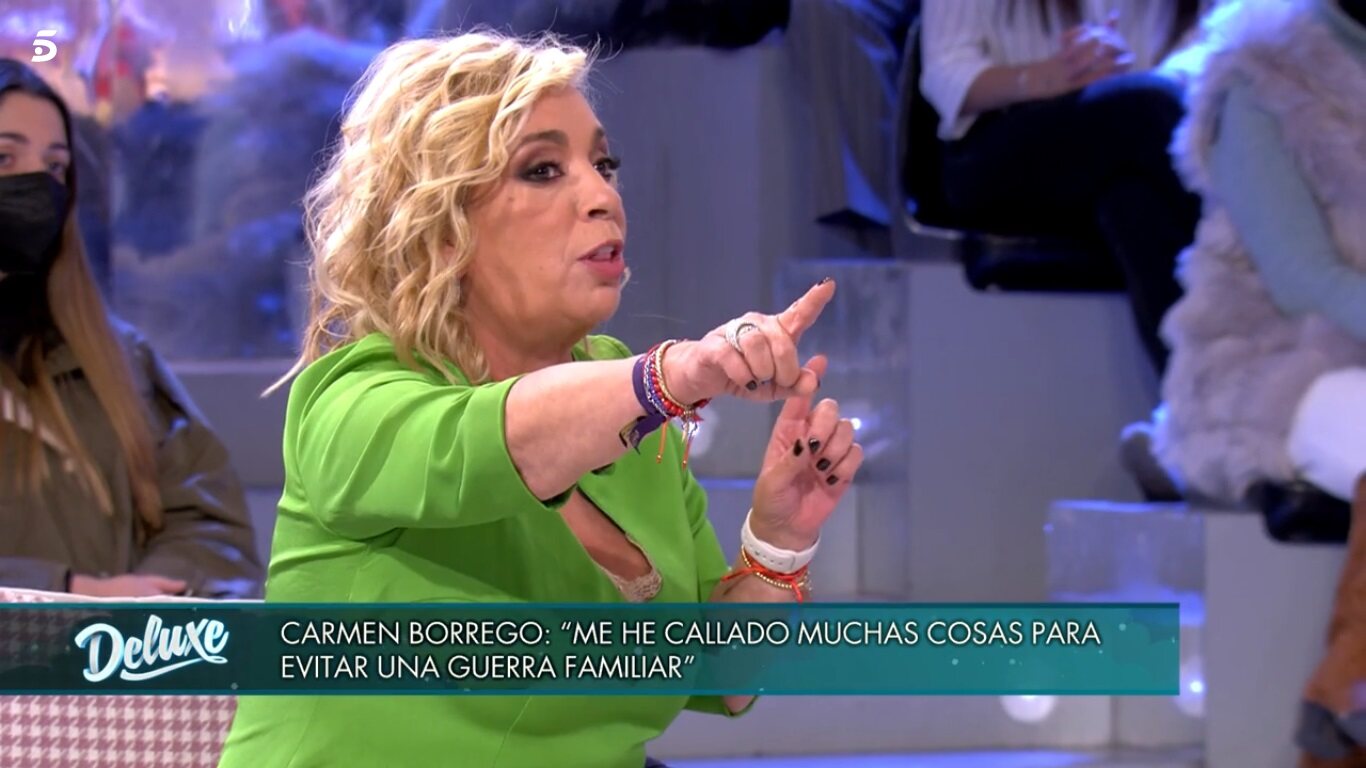 Carmen Borrego explota ante sus compañeros / Telecinco.es
