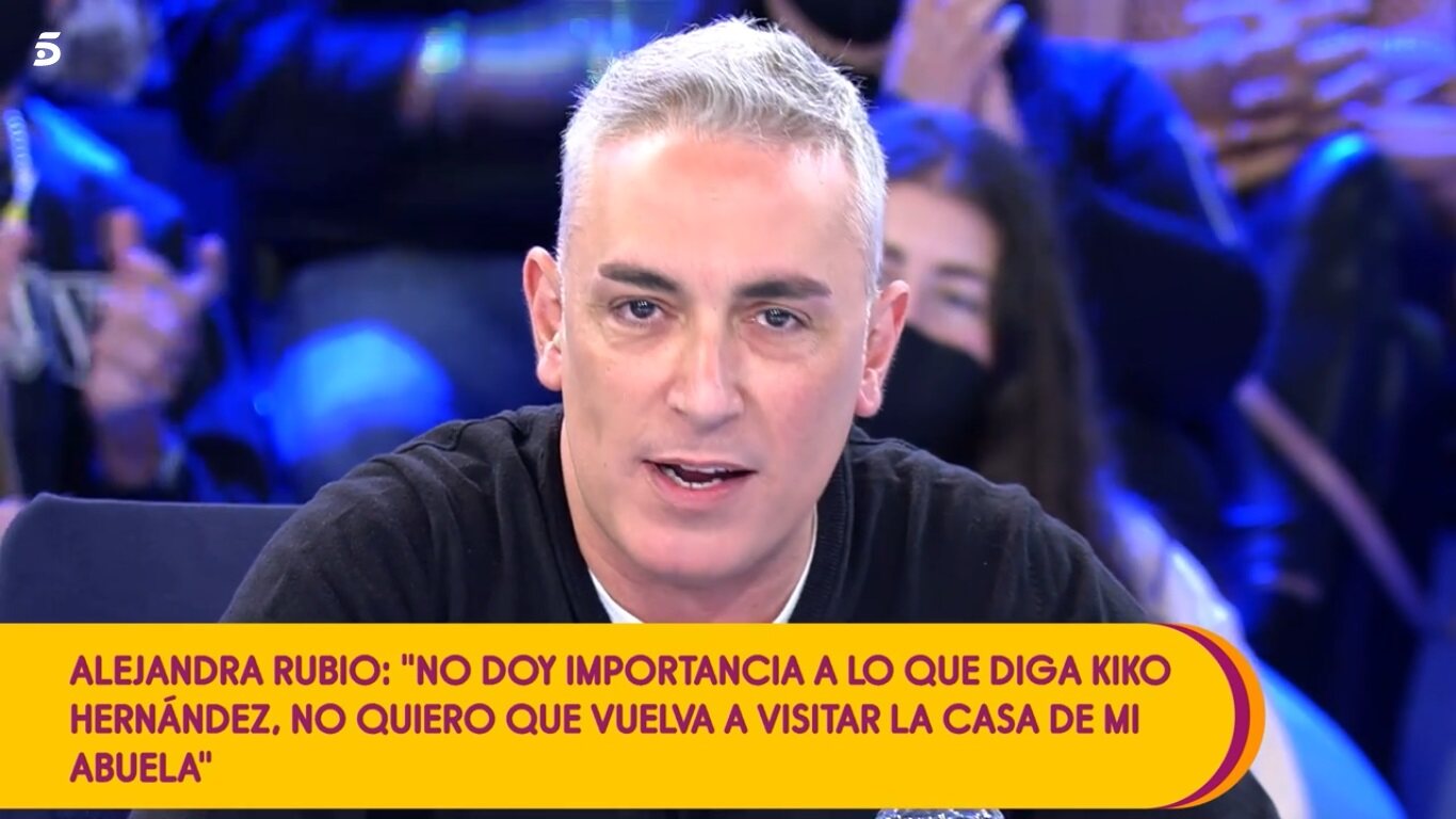 Kiko Hernández contestando a Alejandra Rubio / Telecinco.es