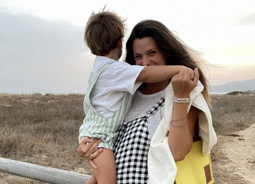 Laura Matamoros con su hijo Matías/ Foto: Instagram