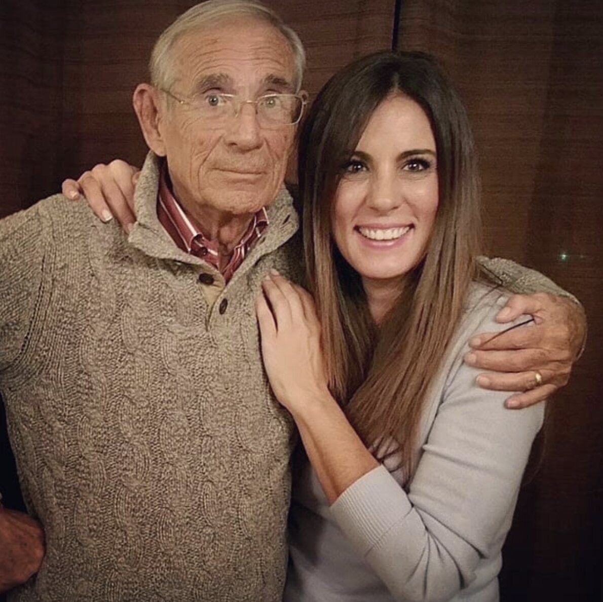 Alicia Senovilla con su padre/ Fuente: Instagram