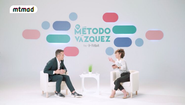 Sonsoles Ónega durante la entrevista con Jesús Vázquez