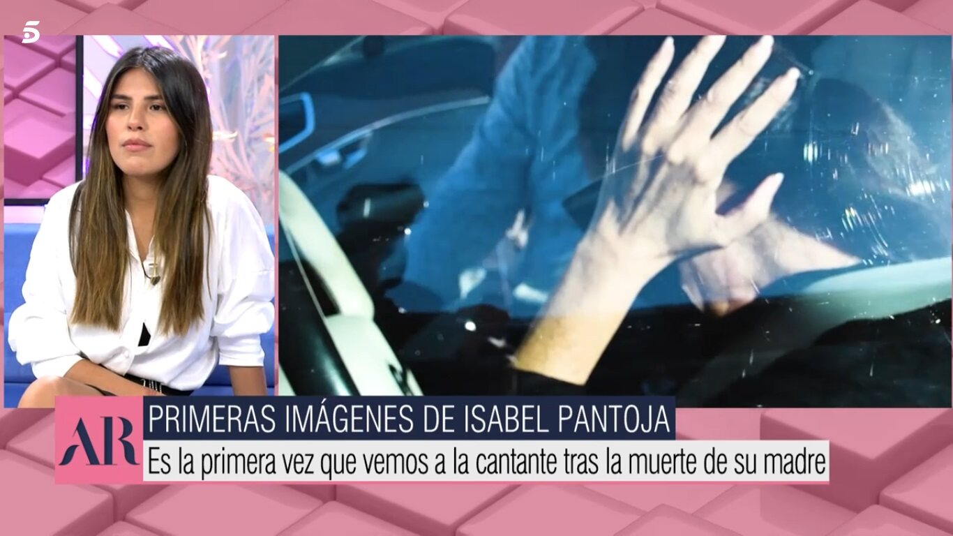 Isa Pantoja viendo las imágenes de su madre / Telecinco.es
