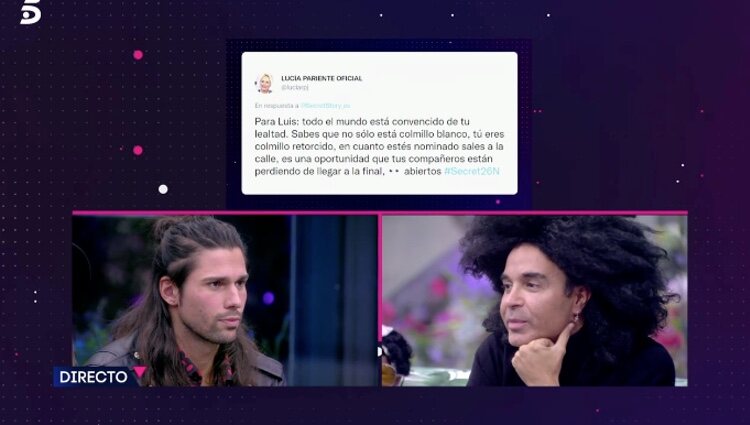 Luis Rollán reacciona al mensaje de Lucía Pariente / Foto: Telecinco.es