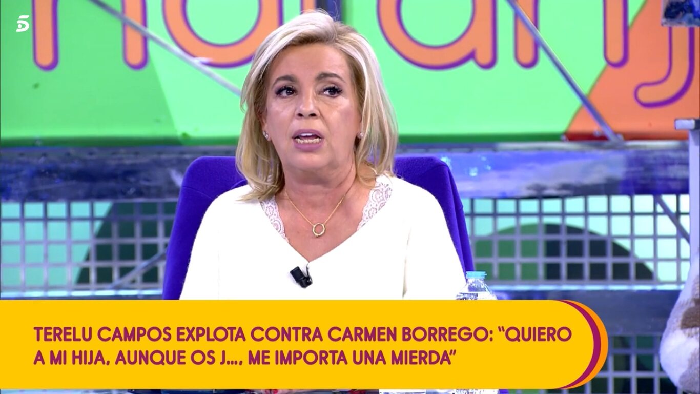 Carmen Borrego contestando a su hermana Terelu / Telecinco.es