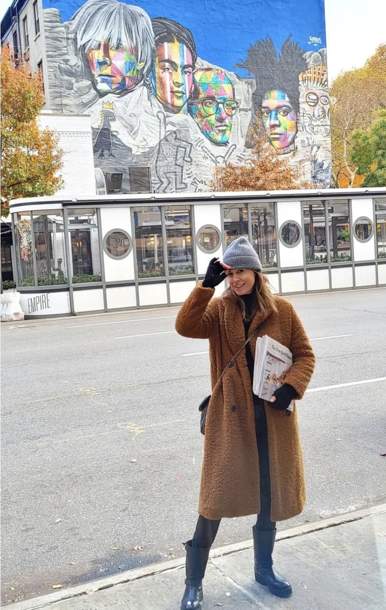 Isabel Jiménez en una de las calles de Nueva York/ Foto: Instagram