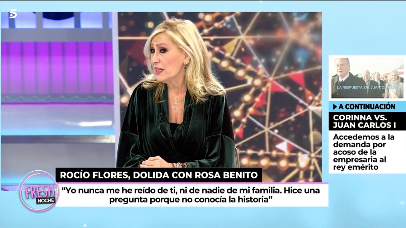 Rosa Benito hablando de Rocío Flores en 'Ya son las 8' / Telecinco.es