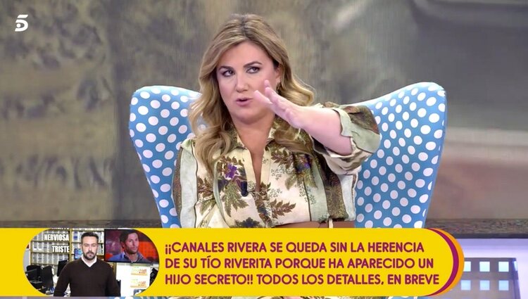 Carlota Corredera confiesa que tuvo riesgo de preeclampsia / Foto: Telecinco.es
